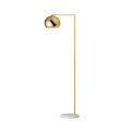 Moderne Marmordekorations-Stehlampe zeitgenössische gold / schwarze E27-Stehlampe für Hotelzimmer und Zuhause